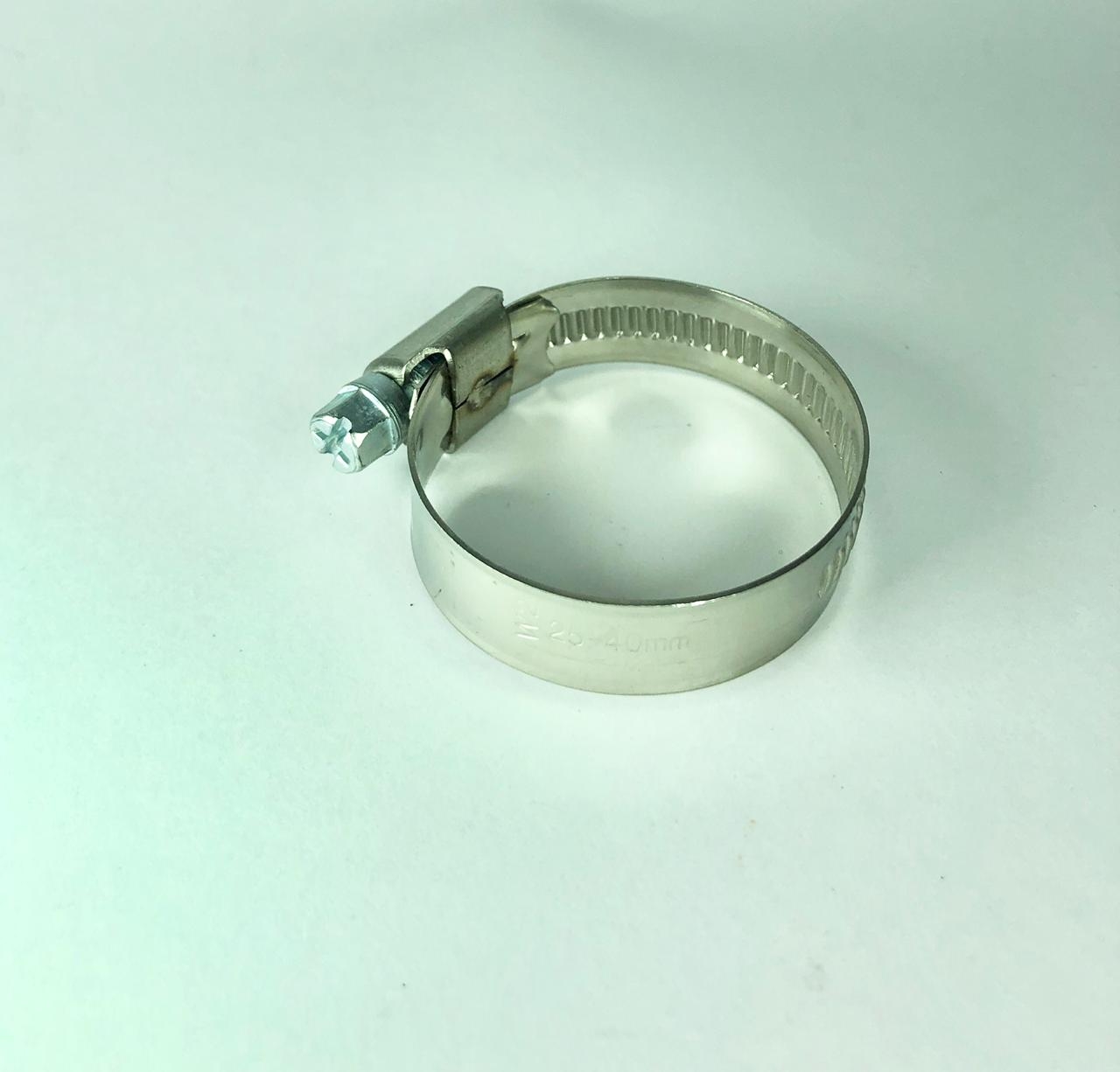 Z644 - ABRAÇADEIRA  DO MANGOTE - LARGURA DA FITA: 12MM / TAMANHO (MM): 25 - 40MM /  TAMANHO (INCH): 2